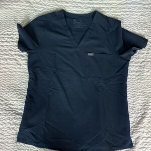 Figs dark harbor catarina one pocket scrub top